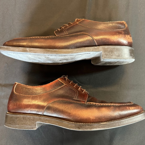 Nuvola by Santoni Brown Leather Oxford Shoes main image 5